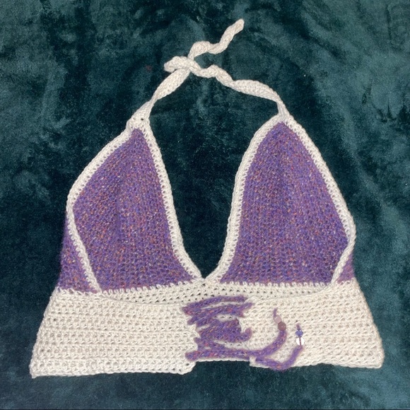 Handmade Crochet Halter Top - Picture 3 of 3